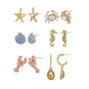 Under the Sea Earring Set, 6 Pair