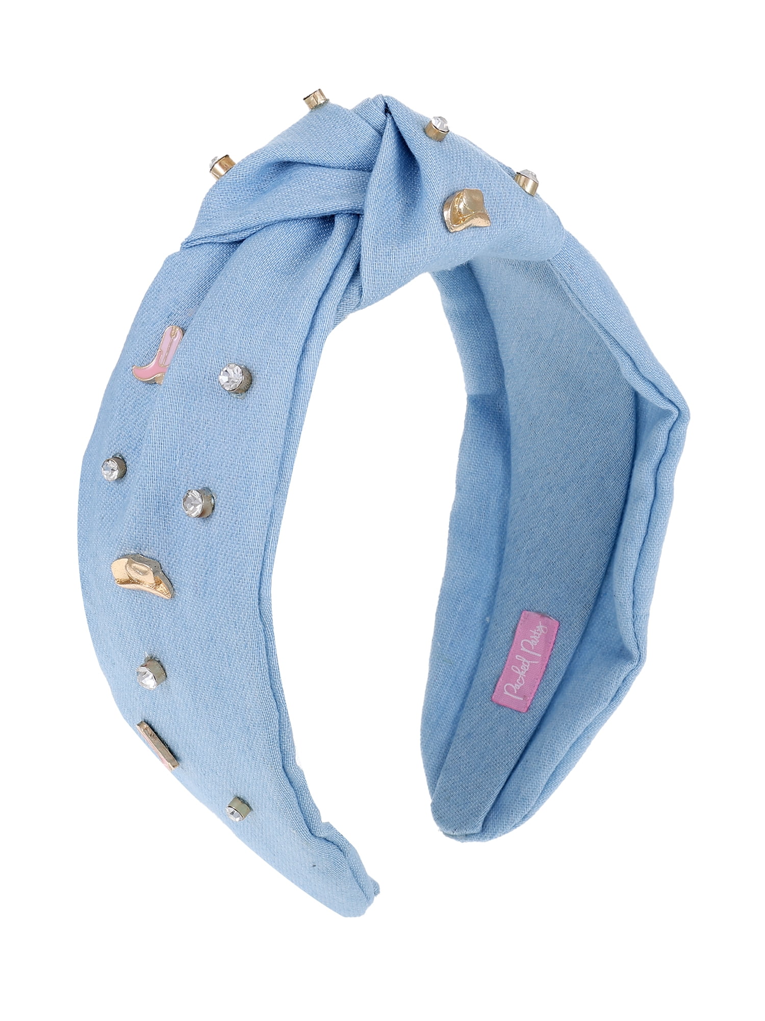 Packed Party Western Denim Headband, 1 Piece