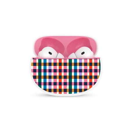 Packed Party Wireless In Ear Earbuds with Charging Case, Mad for Plaid