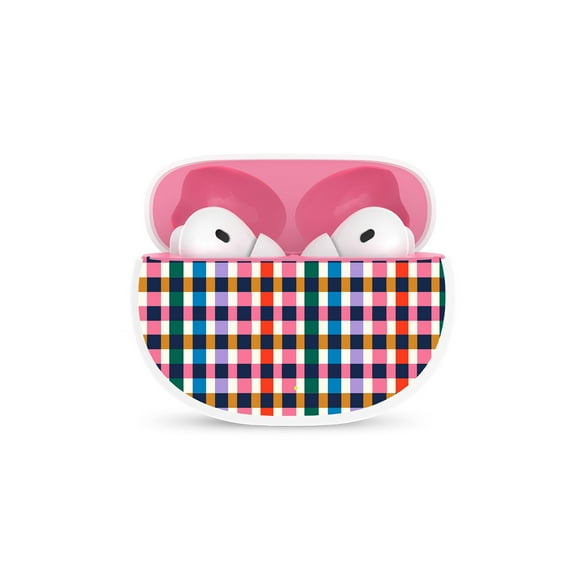 Packed Party Wireless In Ear Earbuds with Charging Case, Mad for Plaid