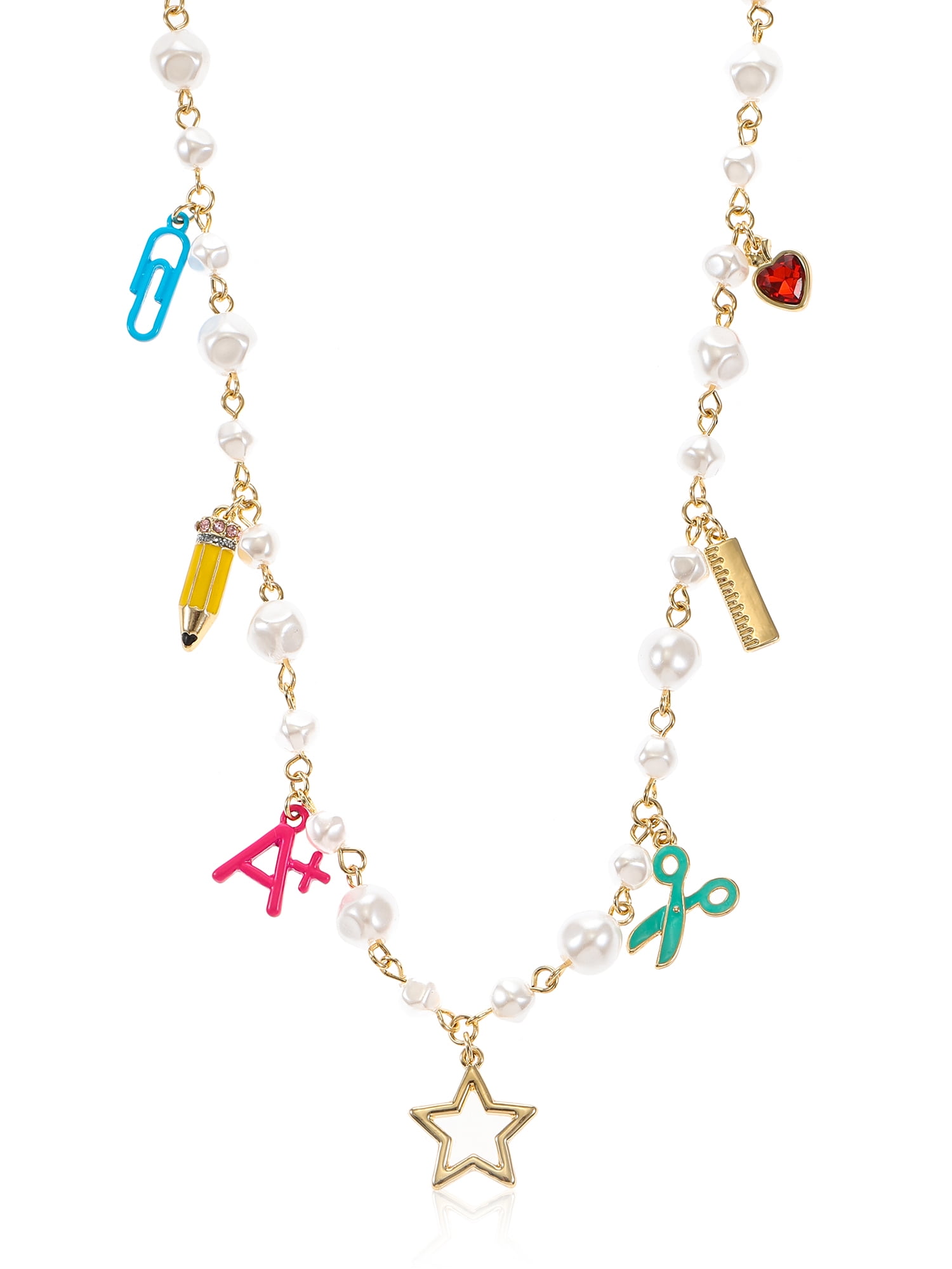 Packed Party Women's Classroom Charm Gold Necklace