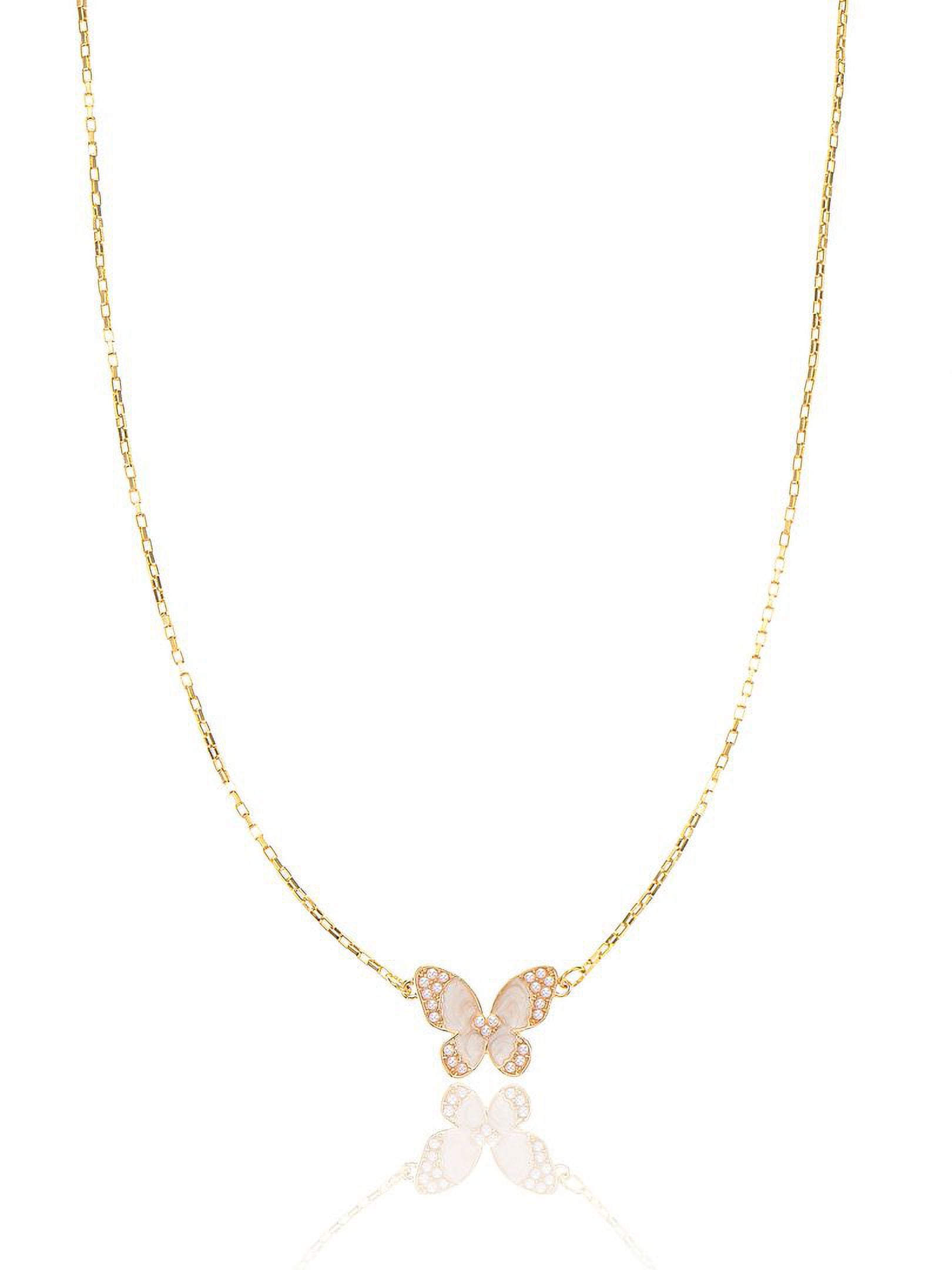 Packed Party Women's Goldtone Flutter-By Butterfly Motif Necklace