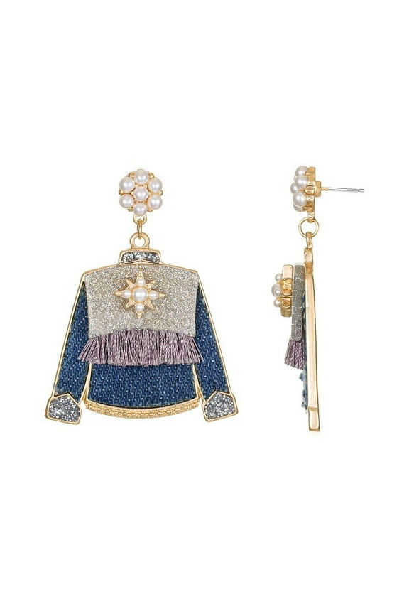 Women's Goldtone Meet-Me-In-Nashville Earrings, Blue