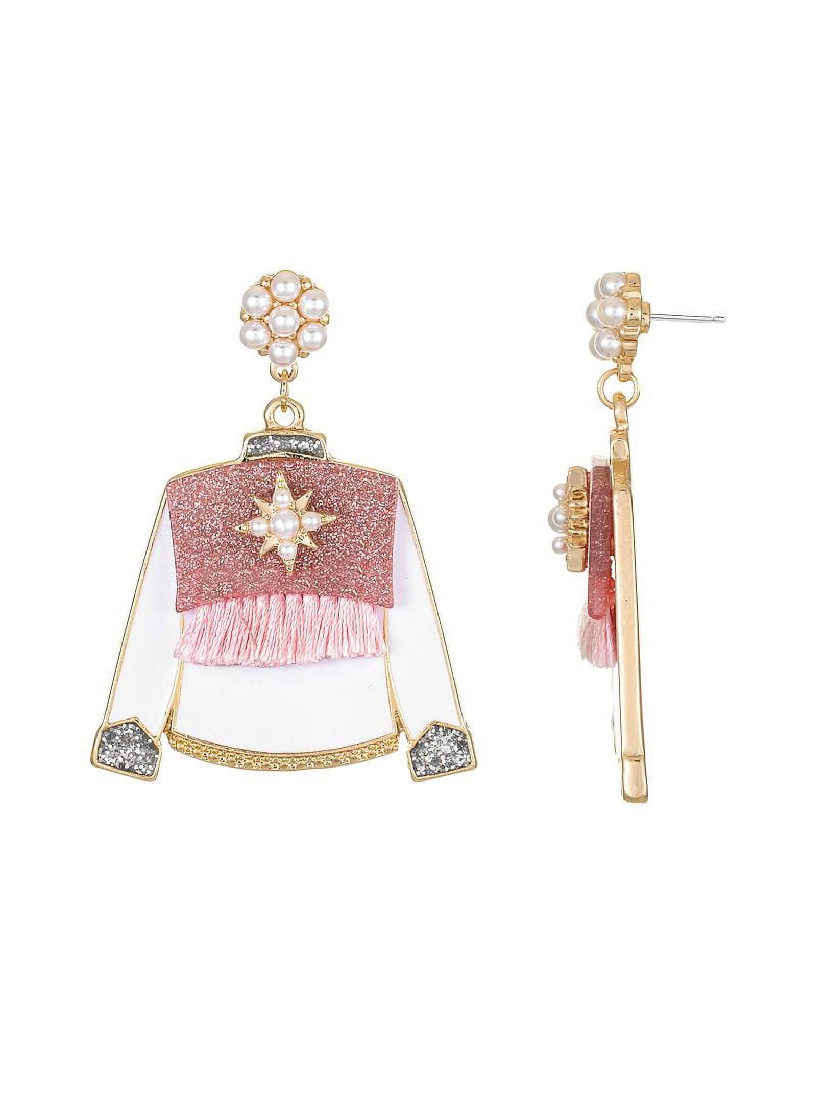 PACKED PARTY Women's Goldtone Meet-Me-In-Nashville Earrings, Pink