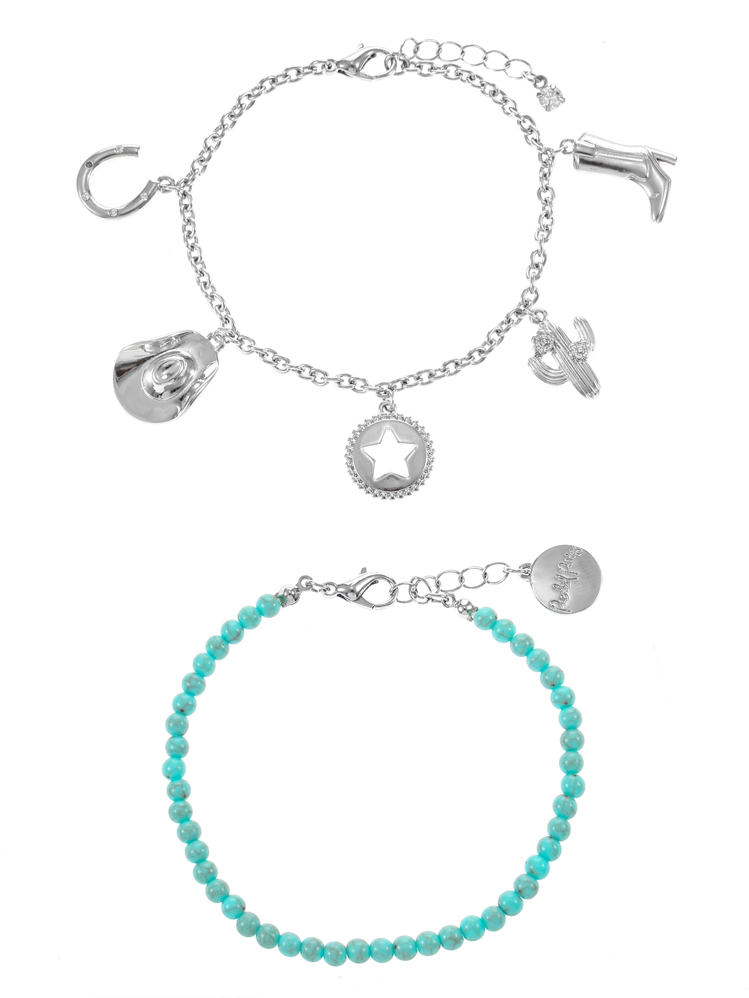 PACKED PARTY Women's Rodeo Sweetheart Charm Bracelet, 2 Pieces