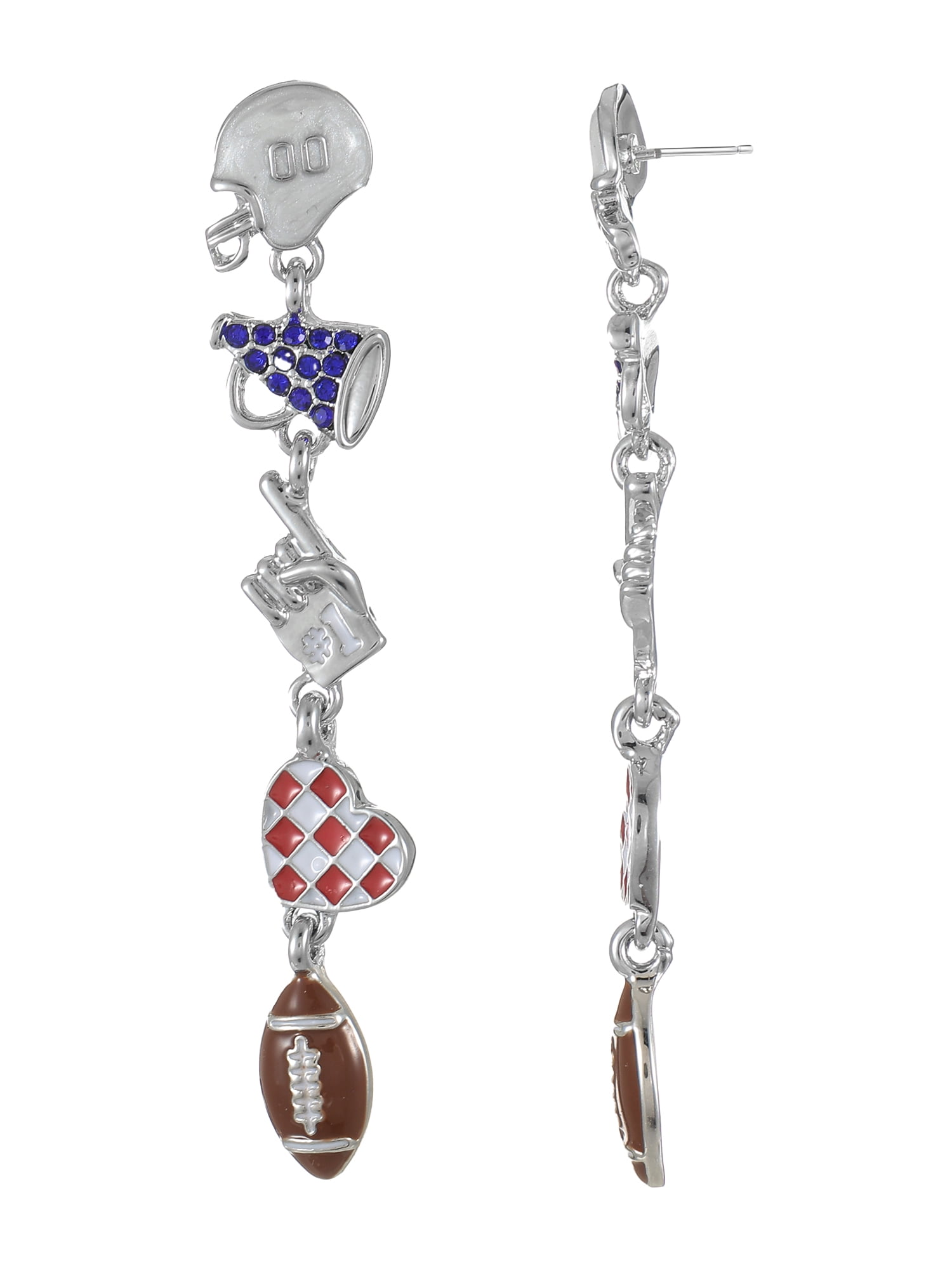 Packed Party Women's Touchdown Score Dangling Earrings, 1 Pair