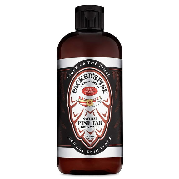 Packer's Pine Tar Body Wash | Made With Natural Pine Tar and Pine Oils | Paraben & Sulfate-Free, 16 fl oz