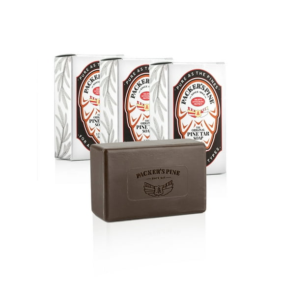 Packer's Pine Tar Soap 3 Pack