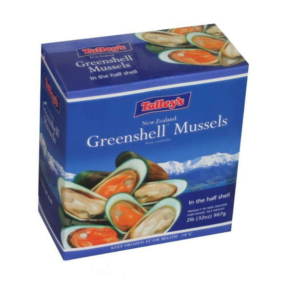 Packers New Zealand 1/2 Shell Mussels, 2 Pound - 12 per case.