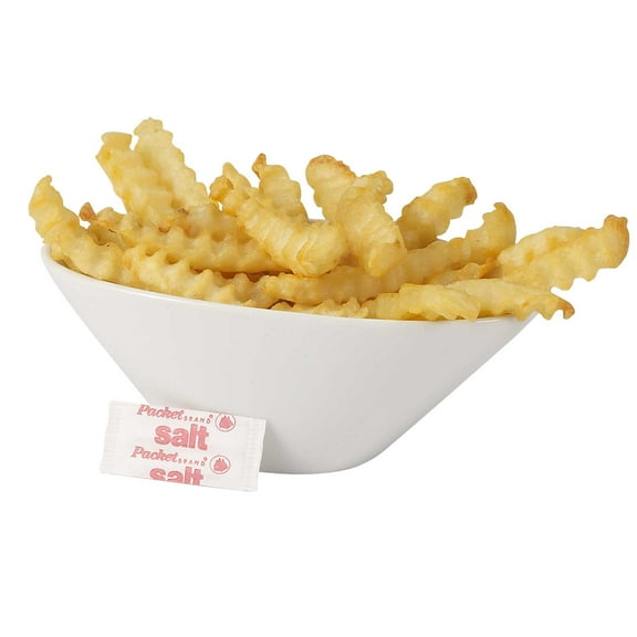 Packet Brand Fluted Salt Packets, 0.75 Gram -- 3000 per case.