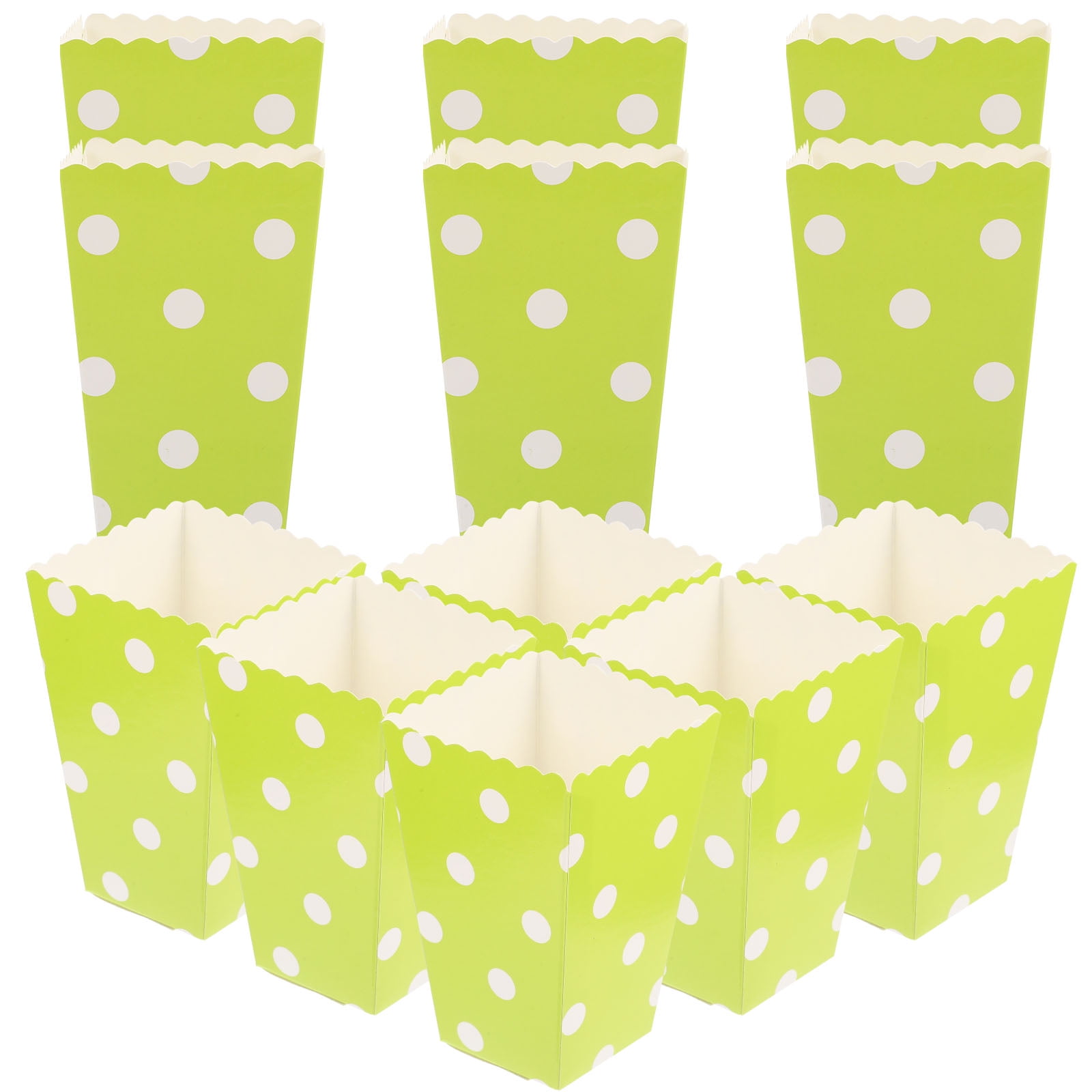 Packing Box Paper Cup French Fries Green Party Favor Bags Snack