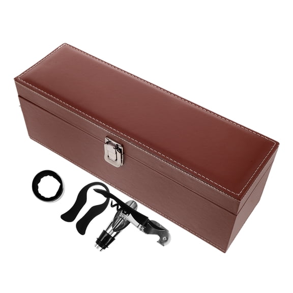 Packing Boxes PU Bottle Boxes Wine Cases Wine Gift Box Portable Flannel High-end Pu Leather