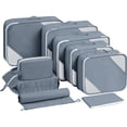 thumbnail image 1 of Packing Cubes 9 Set, Travel Organizer Bags for Luggage Lightweight Suitcase Organizer Bags Set, Luggage Organizer for Travel Essentials.(light Gray), 1 of 7