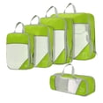 thumbnail image 1 of Packing Cubes Compression Green 5 Piece Set Travel Luggage Organizer Bags for Carry on Suitcase Storage, 1 of 6