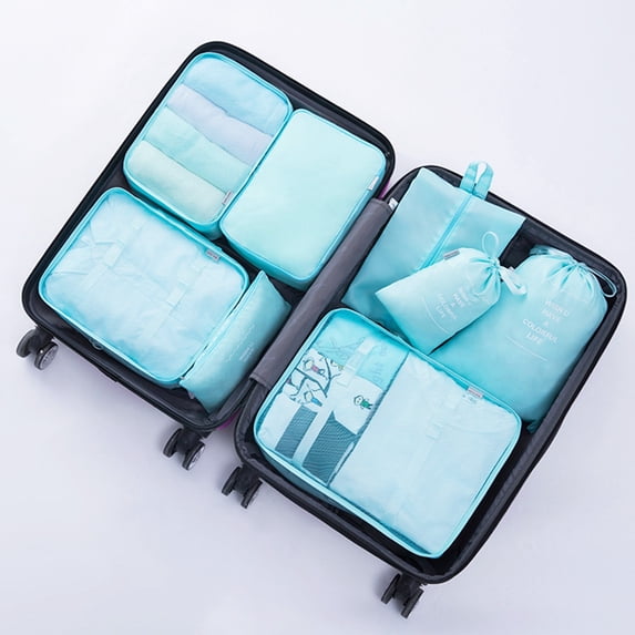 Packing Cubes For Travel 7Pcs Travel Cubes Set Foldable Suitcase Organizer Lightweight Luggage Storage Bag Storage Case,C,Other