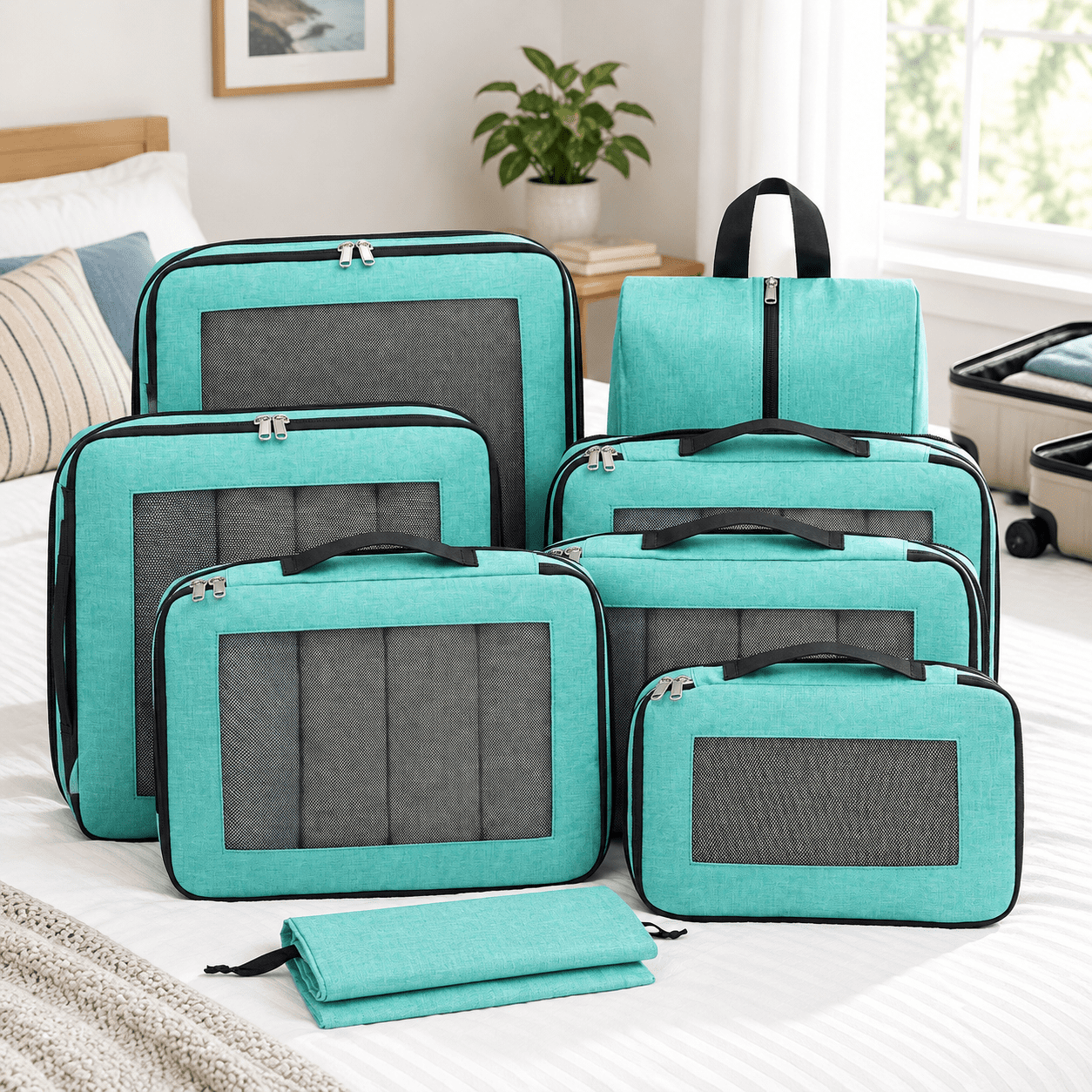 Packing Cubes For Travel 8 Set-mint - Walmart.com