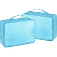 thumbnail image 1 of Packing Cubes Set, 2 Pcs Packing Organizers Set for Suitcases, Large Capacity Travel Luggage Organizers Set includes 2 Large Size Storage Bags, Convenient Organizer Bags for Travel (Bright blue), 1 of 6