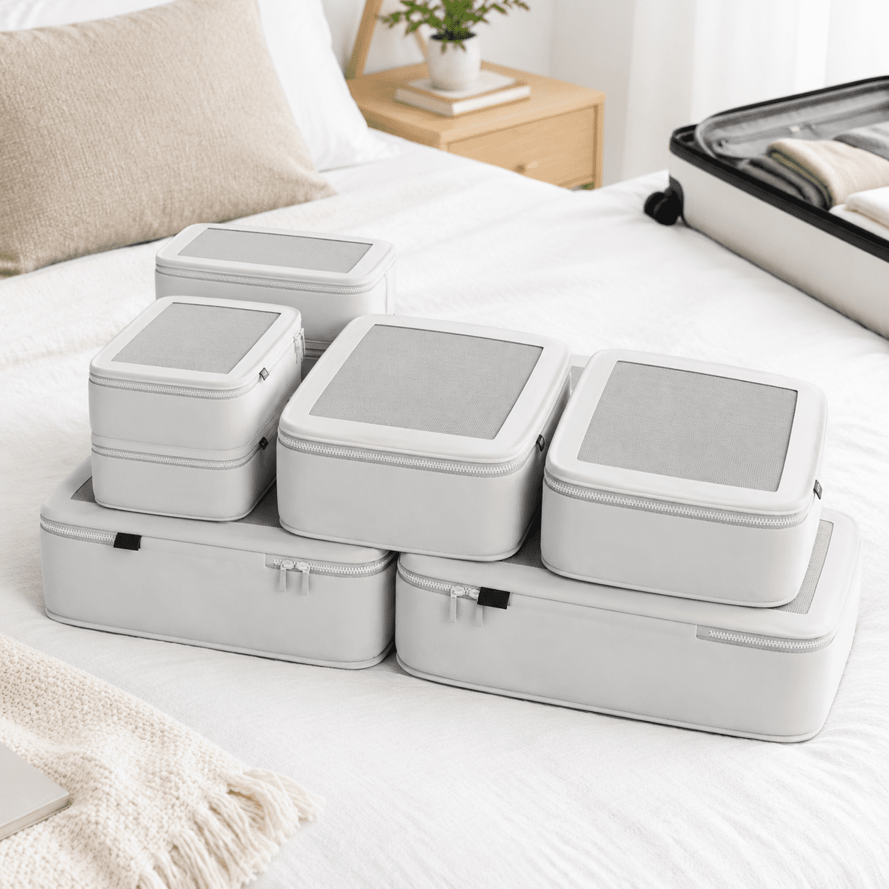 Packing Cubes Set Of 6 Luggorganizers - Walmart.com