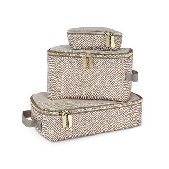 Packing Cubes - Softside, 3 Pieces, Check Pattern