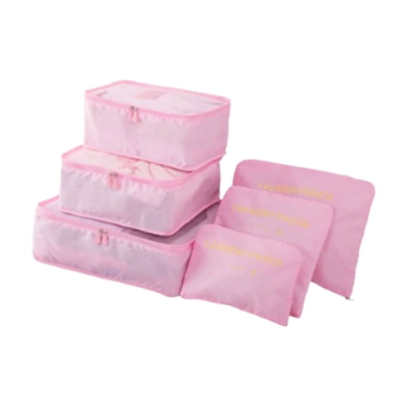 Packing Cubes Travel Bag 6-piece Lightweight Travel Luggage Packing Organizers Suitcase Organizer Multifunctional 6-piece Storage Bag for Travel Accessories Shoe Bag Tioletry Bag Laundry Bag
