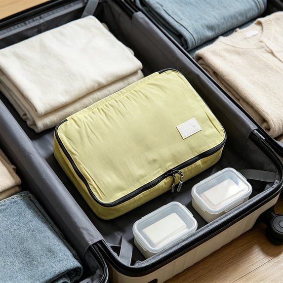 Packing Cubes, Travel Luggage Organizer Bag with Zipper for Suitcase, Carry-On, and Home Storage