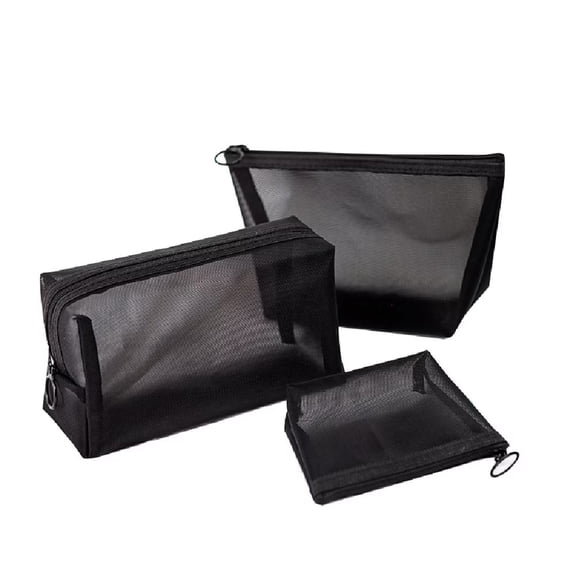 Packing Cubes For Travel Travel Organizer Purse Organizer Pouches Diaper Bag Organizer Pouches Mesh Cosmetic Bag Set Of 3 Lightweight Zipper Storage Bags For Suitcase Carry On Luggage Packing