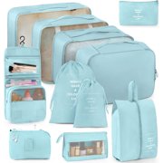 Packing Cubes for Suitcase Luggage Packing Organizers Travel Essentials Luggage Organizer Hooked Toiletry Bag Cosmetic Bag and Shoes Bag