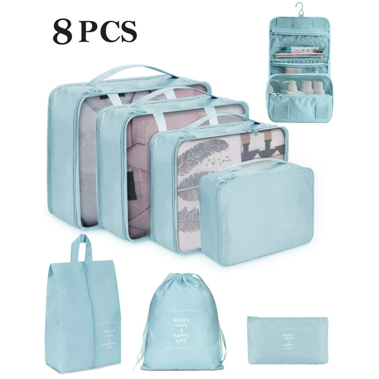 Packing Cubes for Suitcases, 8Pcs Travel Cubes Set for Packing