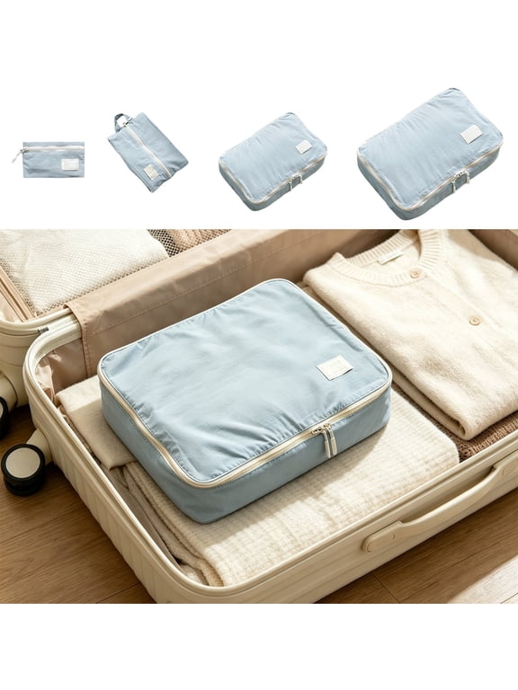 Packing Cubes for Travel, Storage Bags for Luggage, Tear-Resistant with Zipper Organizer, Bags for Travel, Camping, Weekend Getaways