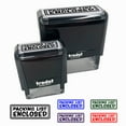 thumbnail image 1 of Packing List Enclosed Double Border Self-Inking Rubber Stamp Ink Stamper for Business Office - Fuchsia Ink - Small 1-1/2 Inch, 1 of 7
