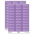thumbnail image 1 of Packing List Enclosed Double Border Sticker Set - Purple - Gloss Finish - 1.75" Medium, 1 of 7