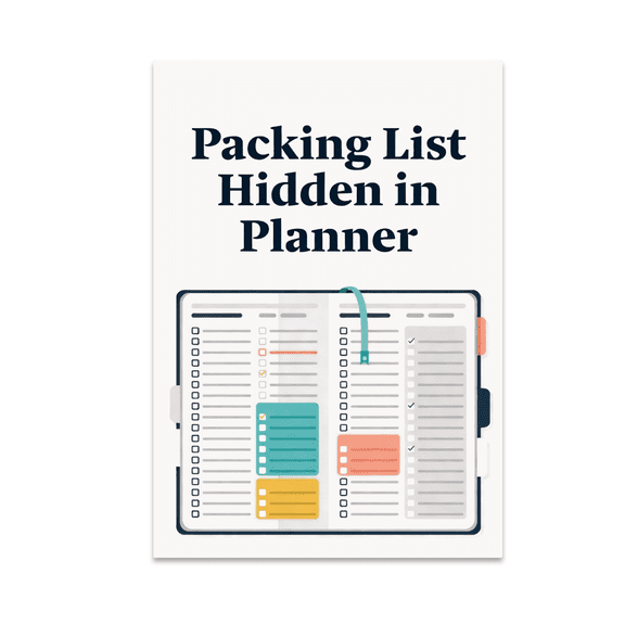 Packing List Hidden in Planner - Organization Enthusiast - 13x19 Poster Print