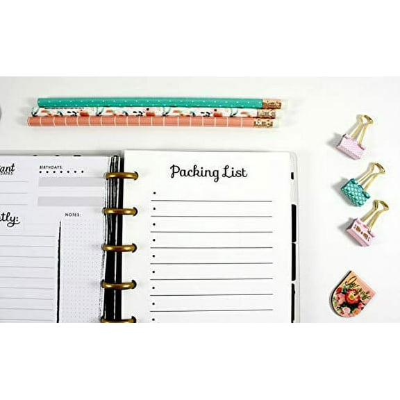 Packing List for 7 Disc Planners