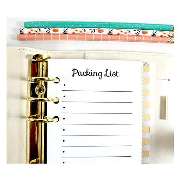 Packing List for Personal Size Planners