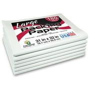 Packing Paper LARGE Sheets for Moving & Shipping, 180 Sheets of Newsprint, 31"x22", Made in the USA