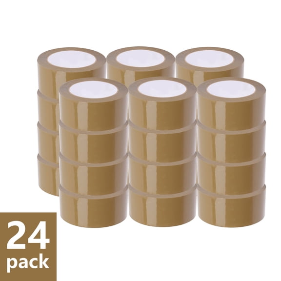 Packing Tape Brown, Heavy Duty Shipping Moving -24 Pack, 110 Yds x 2" x 2 Mil Packaging Tape