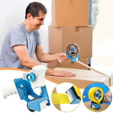 Pacific Mailer 3 Inch Packing Tape Dispenser Gun – Heavy Duty Side Loading Tape Gun With Tape Included