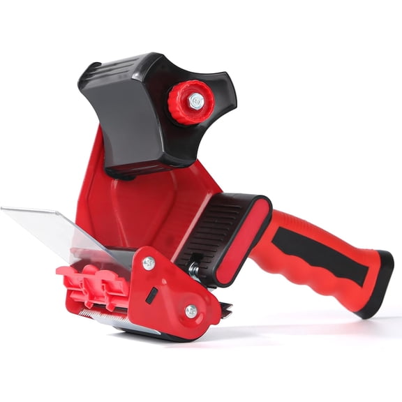 Packing Tape Dispenser Gun 2" Light Seal Packing for Use Tape Dispenser Gun for Shipping, Moving, Carton and Box Sealing-Red