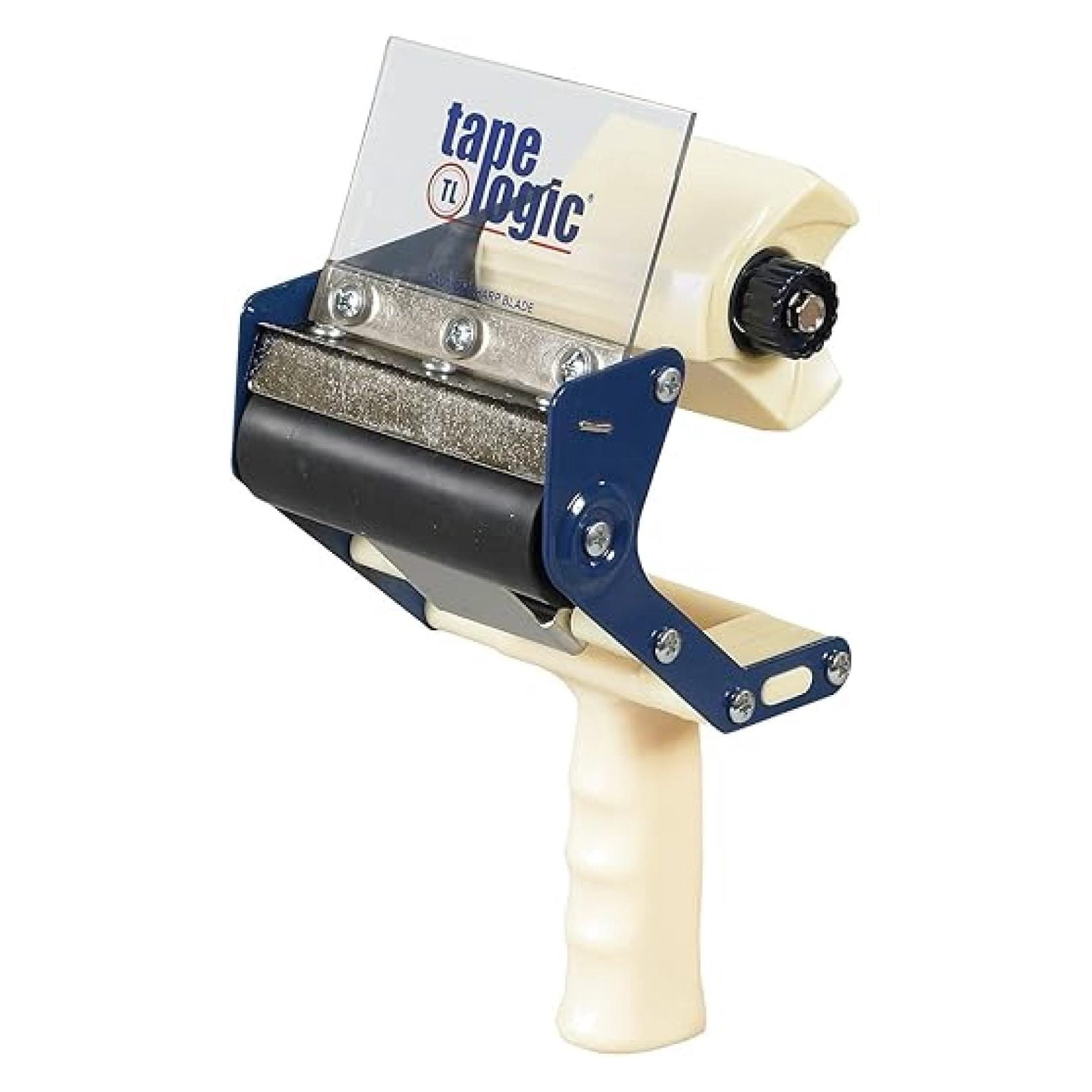 Packing Tape Dispenser Gun 4 Inch - Heavy Duty Tape Dispenser for Shipping, Moving, Warehouse & Packing - Steel & Plastic Construction - Tape Logic TDHD4