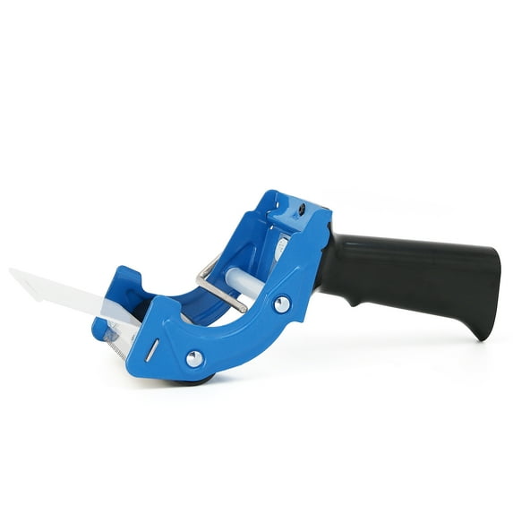 Packing Tape Gun Dispenser Lightweight Adjustable Packaging Tape Gun upto 3'' Blue