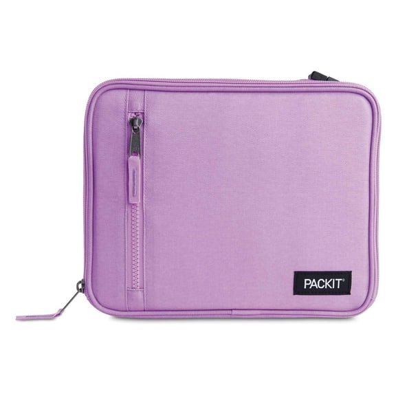Packit Freezable Classic Lunch Box, Lavender, BPA Free, Non-Toxic Poly Canvas