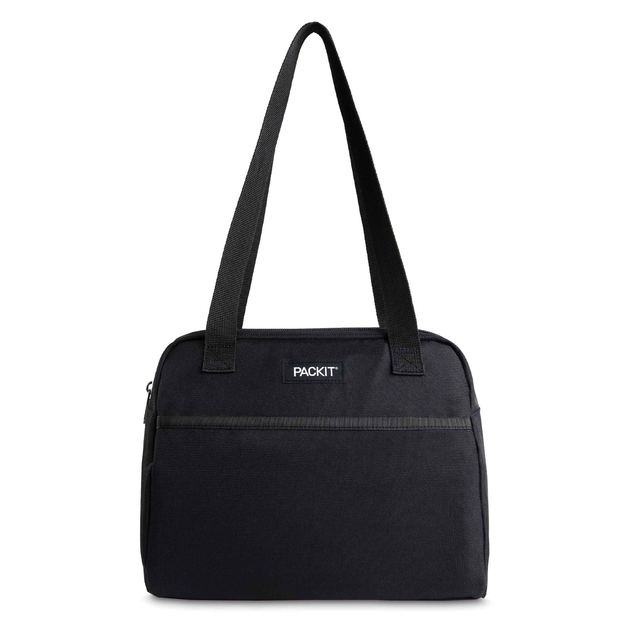 Packit Freezable Hampton Lunch Bag, Black, Polycanvas, BPA Free