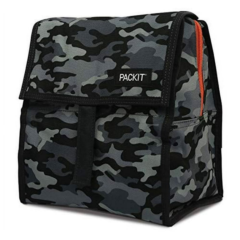  PackIt Freezable Lunch Bag, Black, Built with