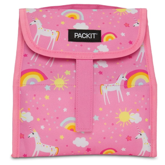 Packit Freezable Lunch Sack, Unicorn Dream Pink