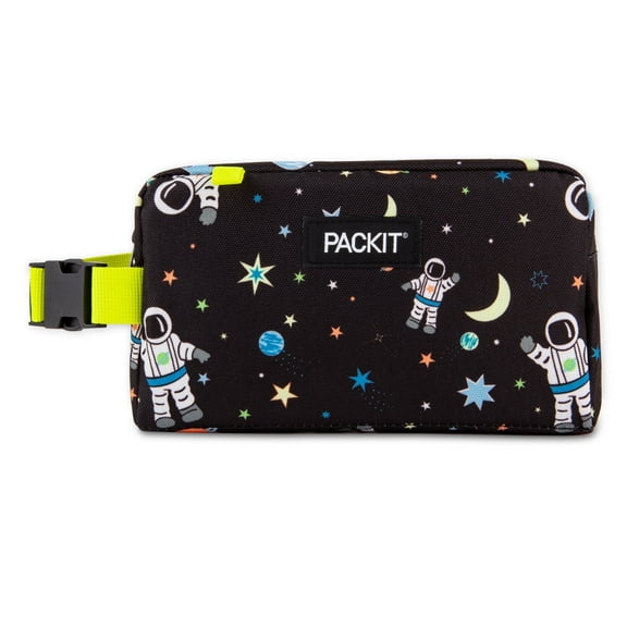 Packit Freezable Snack Box, Spaceman, BPA Free, Non Toxic Poly Canvas