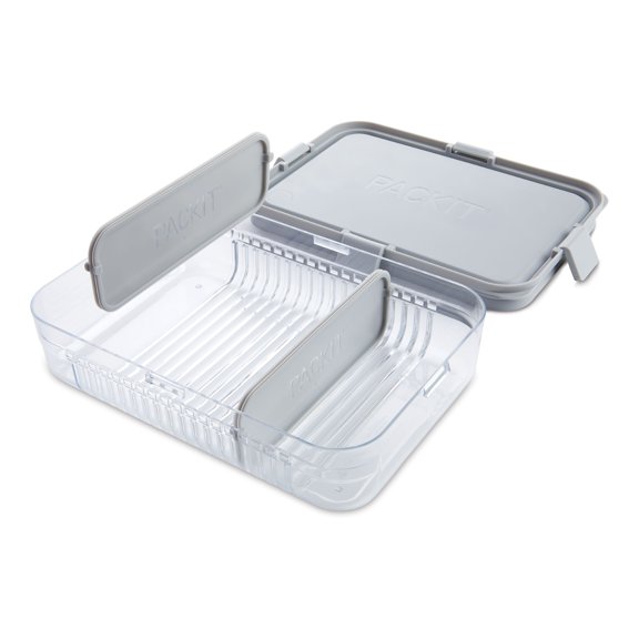 Packit Mod Large Bento Food Storage Container, Steel Gray