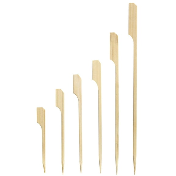PacknWood- 209BBTG150 - Bamboo Paddle Sticks-Bamboo Skewer appetisers with Paddle-Flat Paddle skewers-Paddle Picks-5.9" Length (Case of 2000)