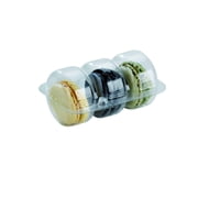 PacknWood 210MACINS3 Small Rectangular Macaron Insert 3 Macarons - 3.6 x 2.6 X0.7 In, Pack Of 300