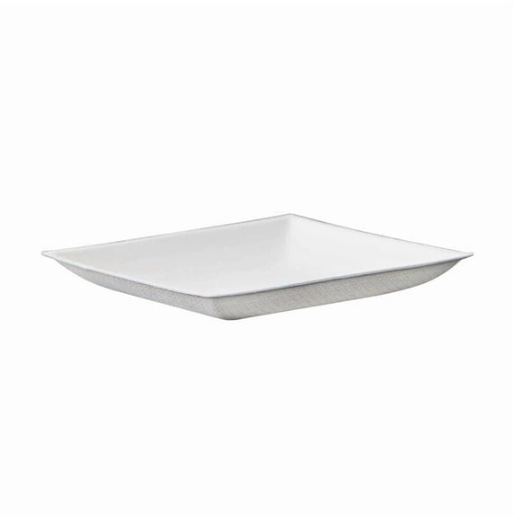 PacknWood Bio n Chic White Sugarcane AFN1Plate | Heavy Duty Paper Plates | Eco Friendly Sugarcane Plates | 100% Biodegradable Sturdy- 3.5 x 3.5in- 100 pcs