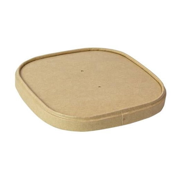 Packnwood 210PCARL1313PP 16-22 oz 5.1 x 5.1 x 0.2 in. Square Polypropylene Lid for the 210PCAR Range - 300 Piece